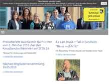 Tablet Screenshot of praevention-rhein-neckar.de